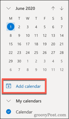 Agregar icono de calendario en Outlook