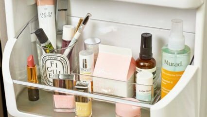 Productos cosméticos para guardar en el refrigerador.
