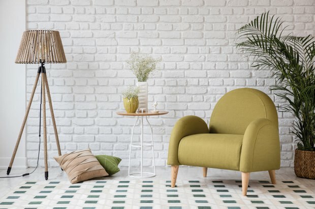 La armonía de los muebles verdes en la decoración del hogar.