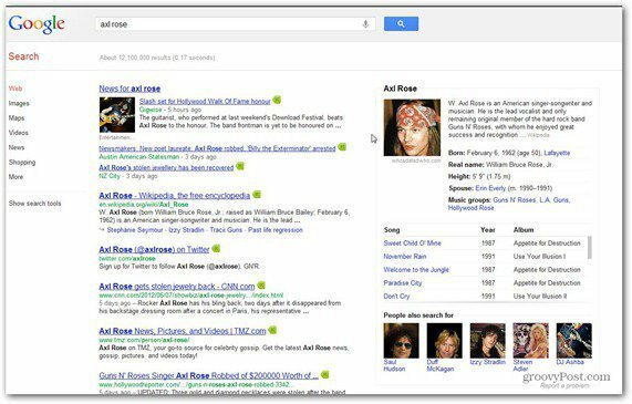 google search axl rose wiki