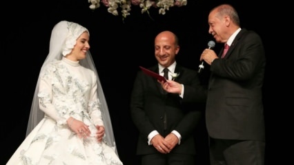El presidente del presidente Erdoğan, Ali İhsan Arslan, fue testigo del matrimonio