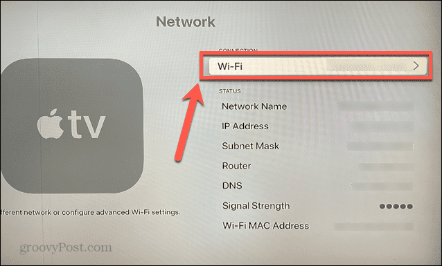 manzana tv wifi