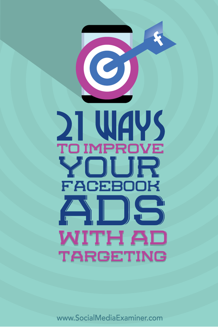 formas de mejorar los anuncios de Facebook con orientación de anuncios