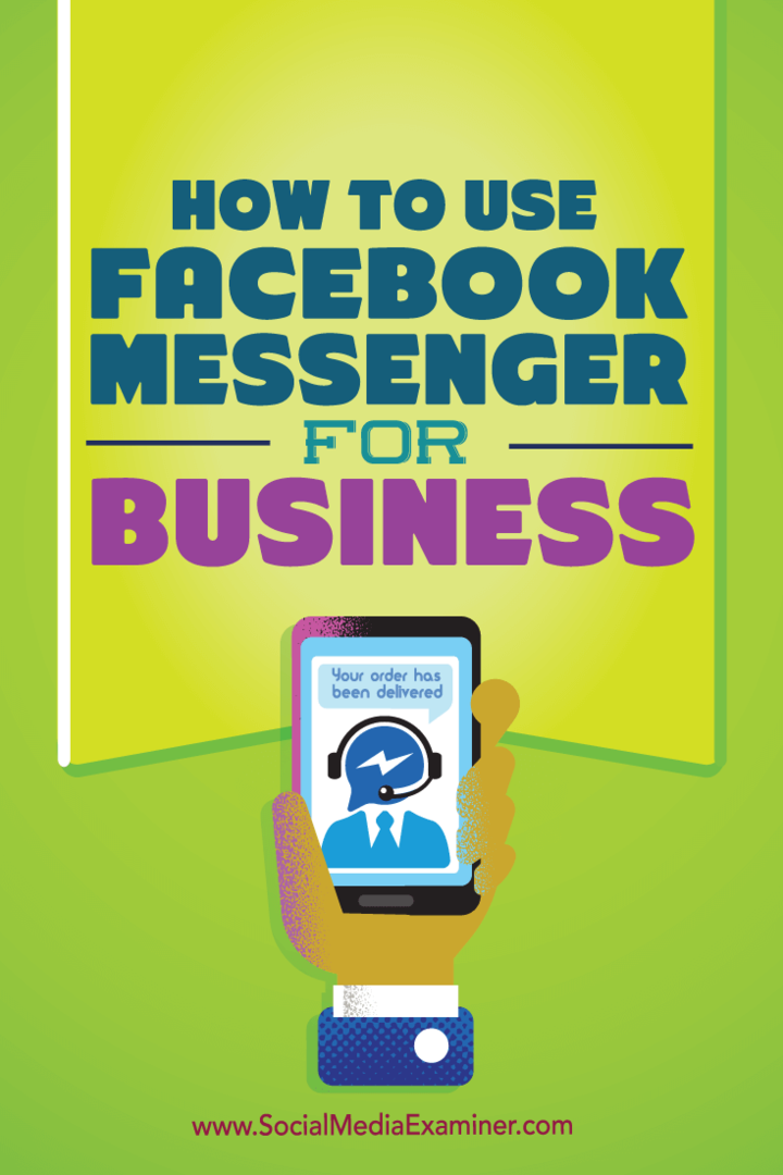 Cómo utilizar Facebook Messenger para empresas: examinador de redes sociales