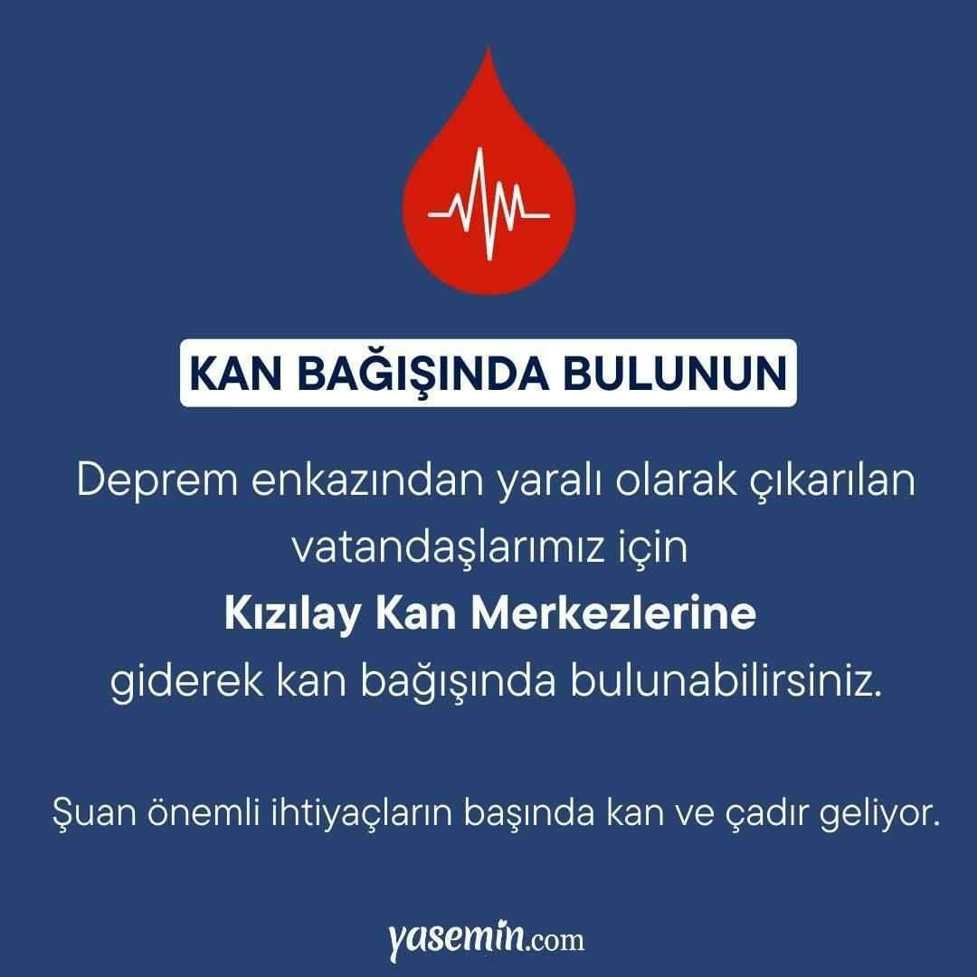 No olvides donar sangre para las víctimas del terremoto