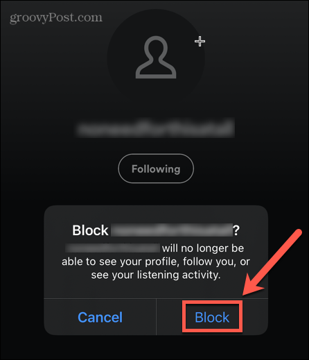 confirmar eliminar seguidores en spotify mobile
