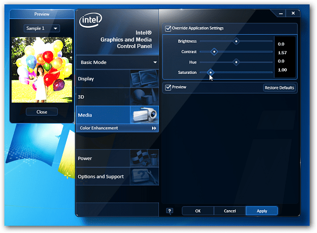 Cómo deshabilitar el icono de gráficos Intel de la barra de tareas de Windows