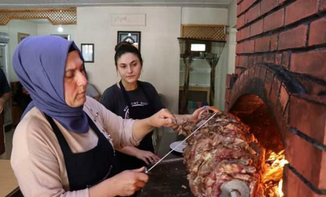 ¡El primero de madre e hija en Erzurum! Dirigen una tienda de kebab cag