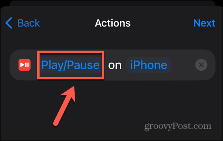 accesos directos reproducir pausar acción