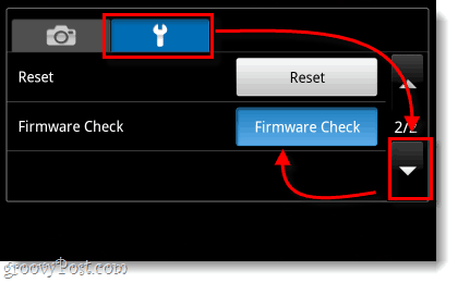 llave de ajustes página 2 verificación de firmware