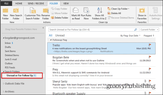 Outlook 2013: ¡Cómo usar las carpetas de búsqueda para encontrar correos electrónicos rápidamente!