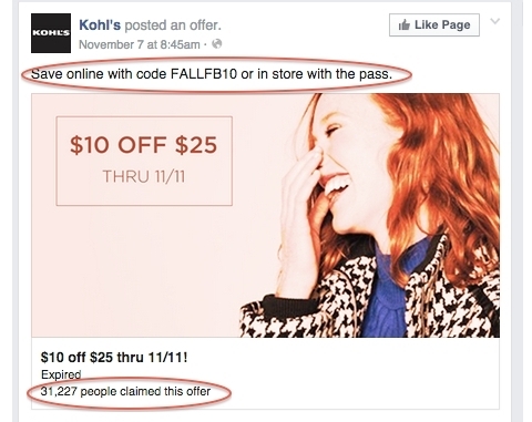 oferta de Kohls