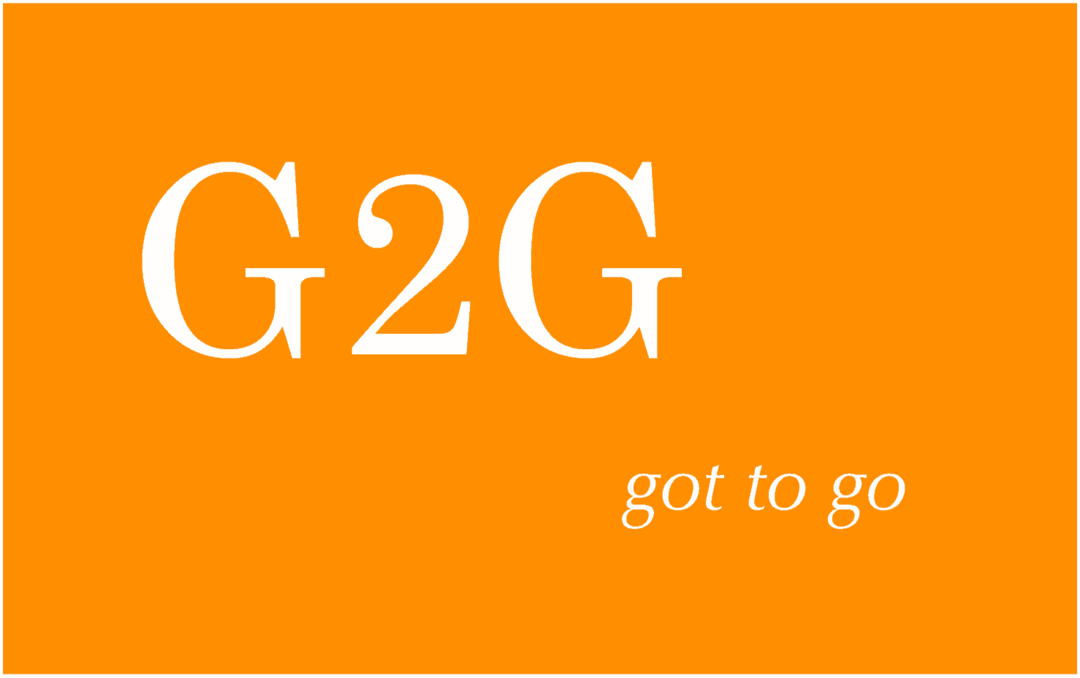 ¿Qué significa G2G y cómo se usa?