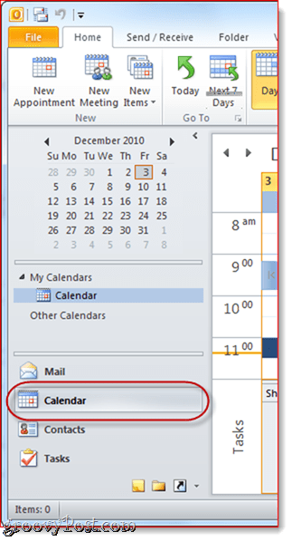 Google Calendar para Outlook 2010