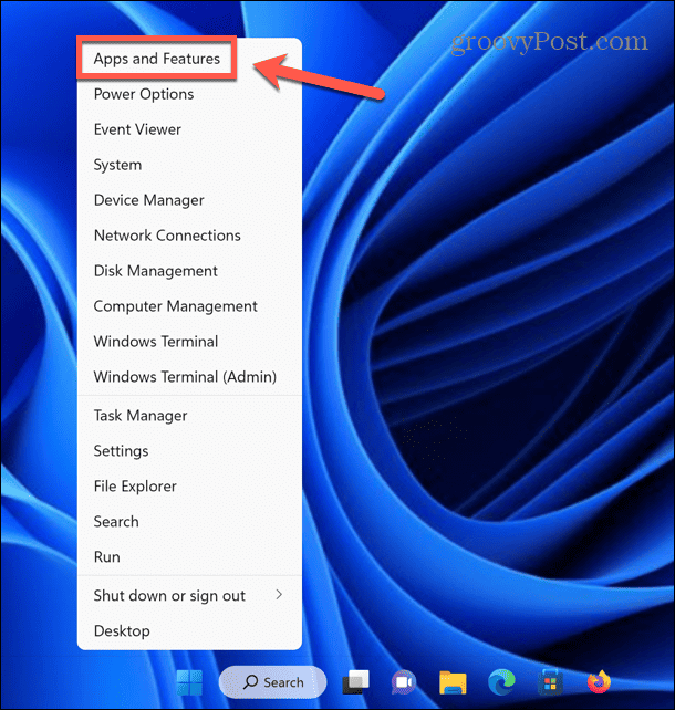 Aplicaciones y características de Windows 11