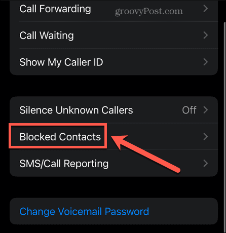 contactos bloqueados iphone