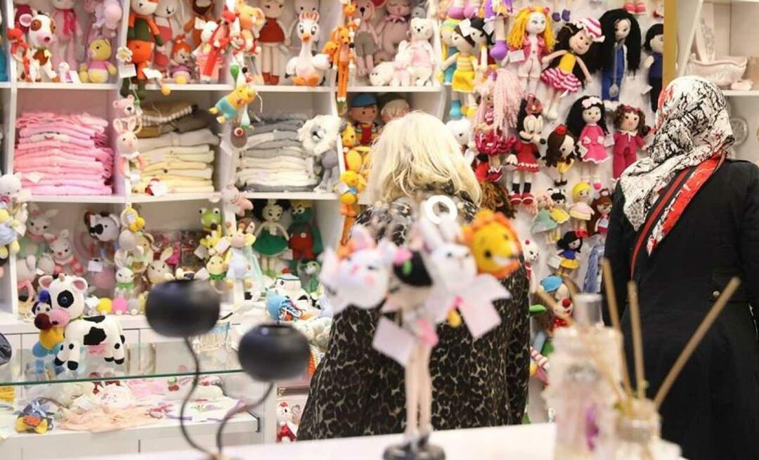 ¡Las oficinas de venta de artesanías en Gaziosmanpaşa se convirtieron en una fuente de ingresos para las mujeres!