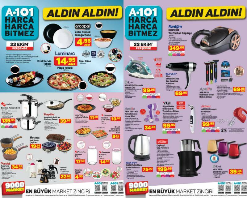 Electrodomésticos con grandes descuentos en los mercados A101 el 22 de octubre: ¿Qué hay en el catálogo A 101?