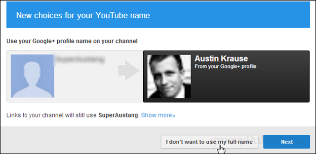 ¡Vamos, usa tu nombre real en YouTube! No quiero ¡Oh vamos!
