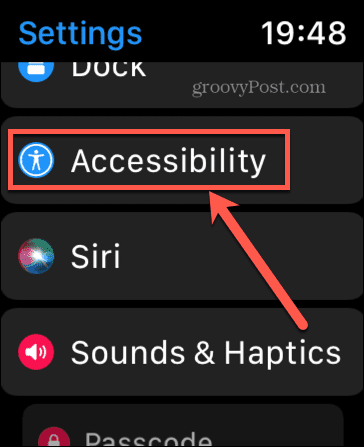 Accesibilidad del Apple Watch
