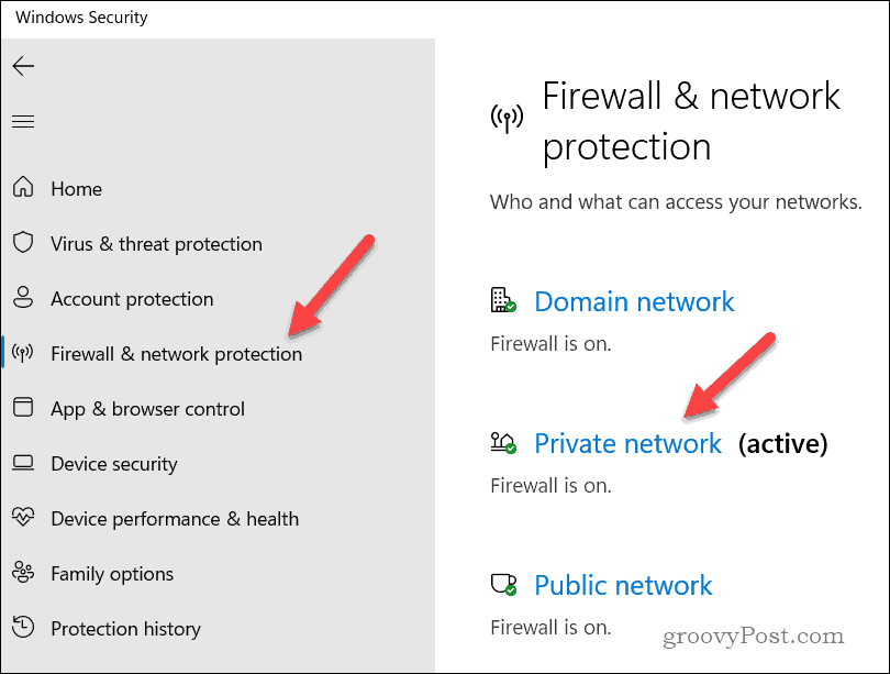 Abrir las propiedades del firewall de Windows