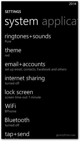 Windows Phone 8 personaliza la configuración de la pantalla de bloqueo