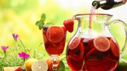 Receta de té frío de frutas rojas