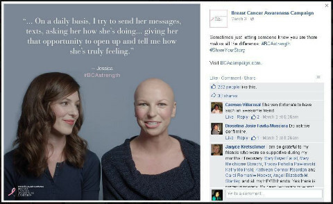 campaña de concientización sobre el cáncer de mama de estee lauder