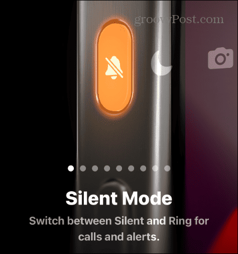 botón de acción modo silencio o timbre
