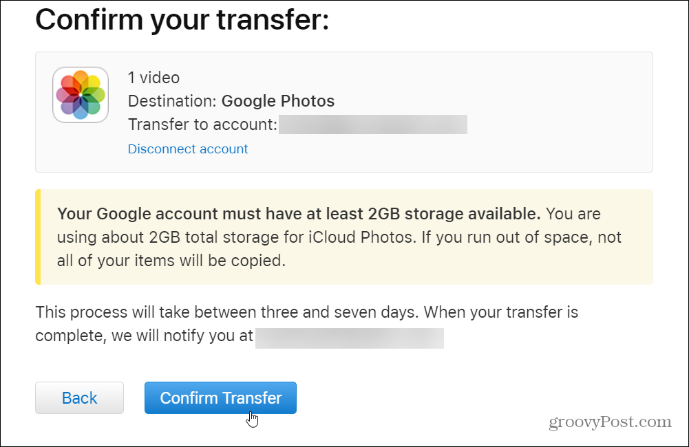 Cómo transferir sus fotos de iCloud a Google Photos