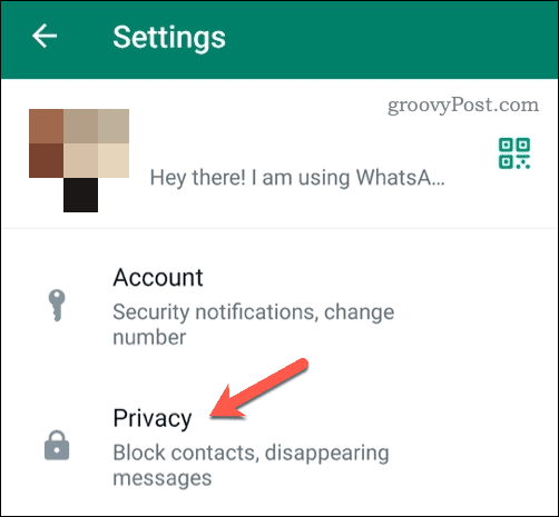 Abrir la configuración de privacidad de Android