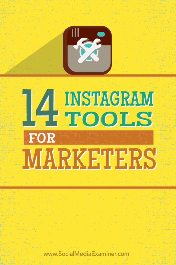 herramientas de instagram para especialistas en marketing
