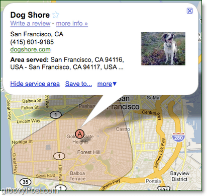 Las empresas locales obtienen mapas del área de servicio con Google Places [groovyNews]