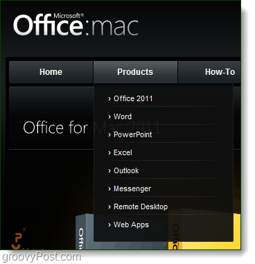 sitio web de office para mac