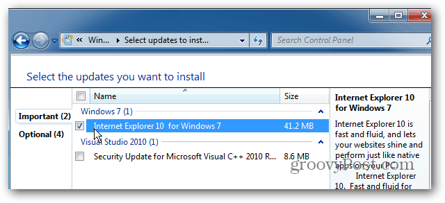 Cómo volver a Internet Explorer 9 desde Internet Explorer 10 Preview para Windows 7