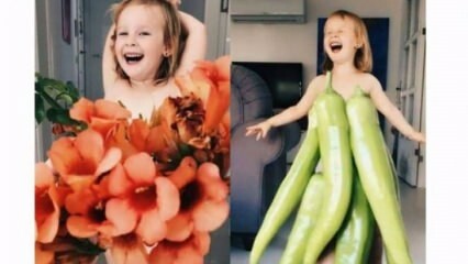 ¡Hizo ropa para su hija con frutas y verduras!