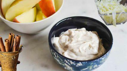 ¡Trío de yogur de manzana rallada y canela que lo hace como una rama! ¿Cómo hacer yogur de manzana detox?
