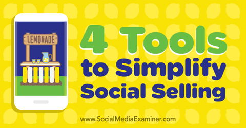 cuatro herramientas de venta social