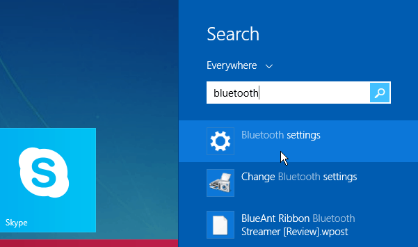 Windows de búsqueda de Bluetooth