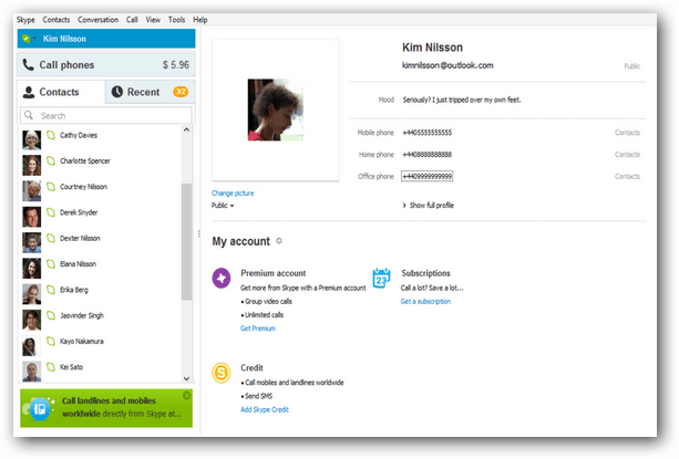 La actualización de Skype 6.1 para Windows incluye la integración de Outlook