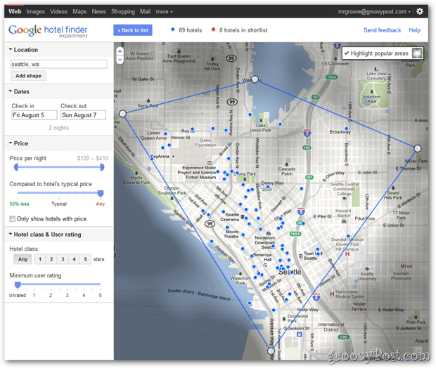 Google lanza Hotel Finder