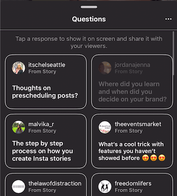 Preguntas y respuestas sobre las historias de Instagram