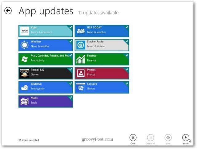 Actualice las aplicaciones de Windows 8 de manera fácil