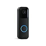 Presentamos Blink Video Doorbell | Alertas de aplicaciones de audio bidireccional, video HD, movimiento y timbre y habilitado para Alexa, con o sin cables (negro)