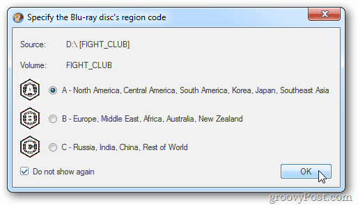 Código de región de Blu-ray