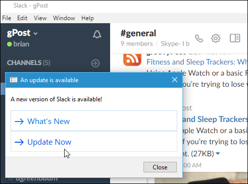 Aplicación de escritorio de Windows Slack actualizada a 2.0.2