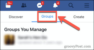 La aplicación de Facebook administra grupos
