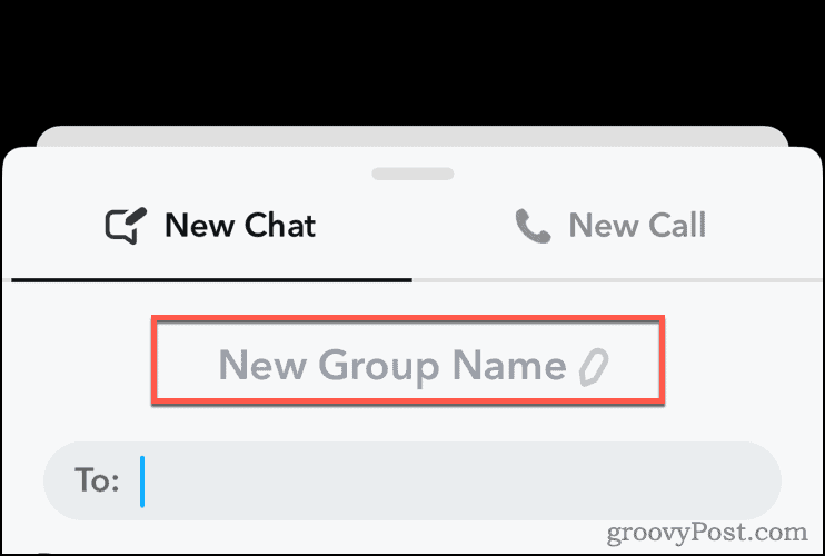 Editar el nombre del grupo en Snapchat