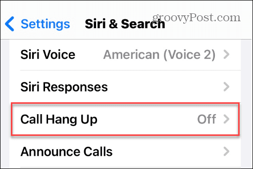 Cuelga llamadas telefónicas y FaceTime con Siri