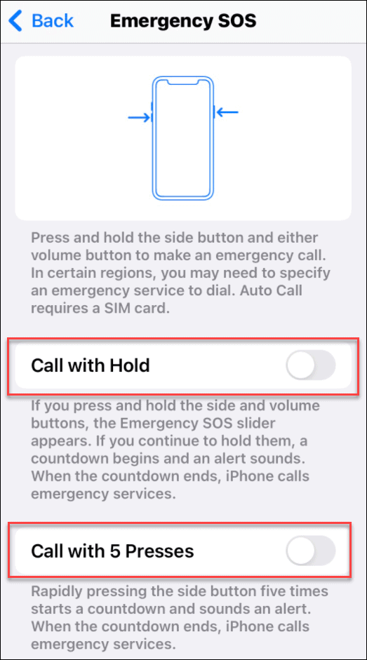 prevenir llamadas accidentales al 911 en iPhone